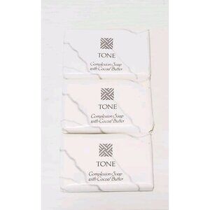 3 Bars TONE  Complexion Soap With Cocoa Butter Travel Hotel Size 1oz